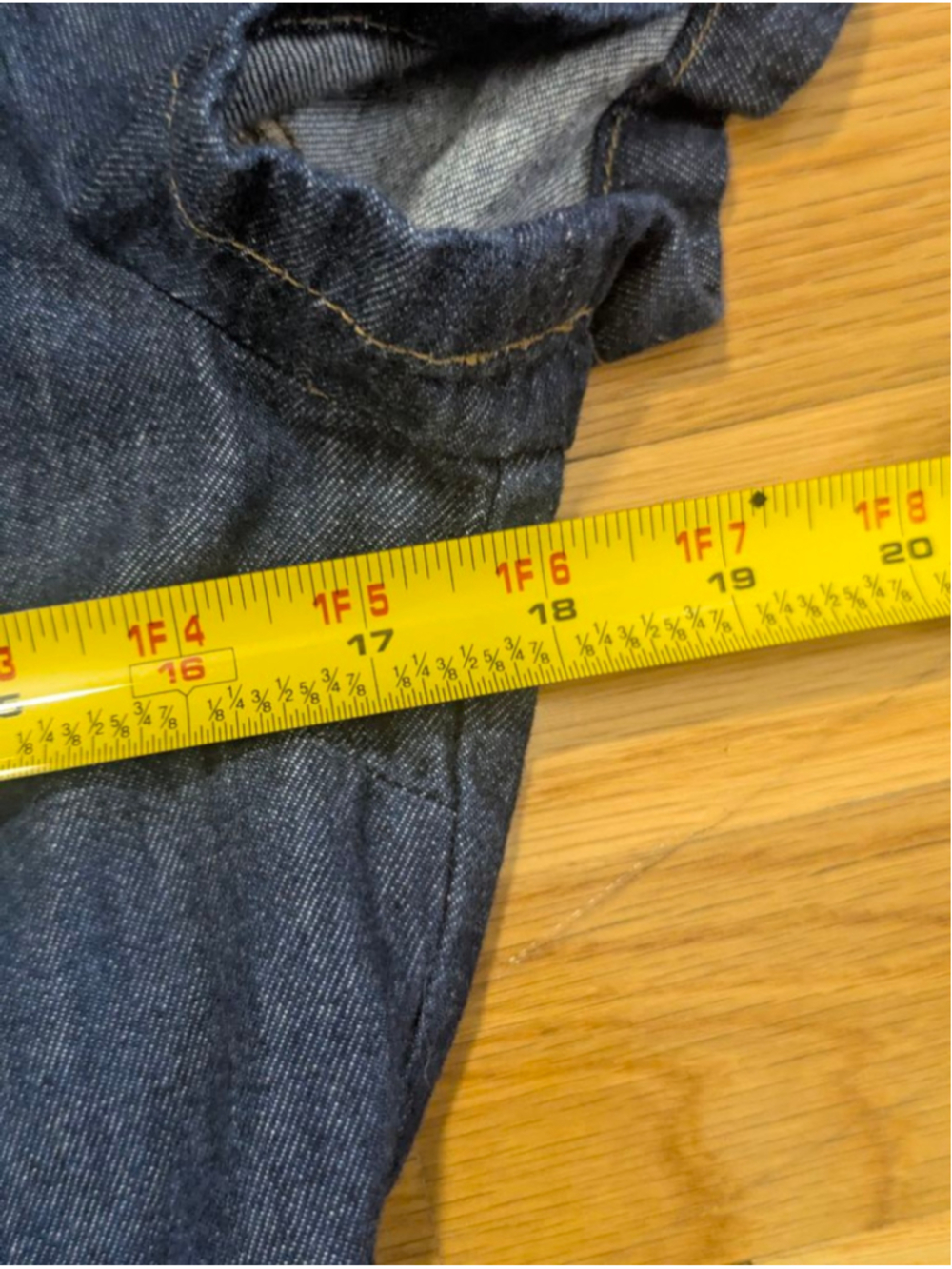 J. Crew Factory Denim Utility Dress Short Sleeve w/Tie + Button Front Size 4 - Picture 8 of 13